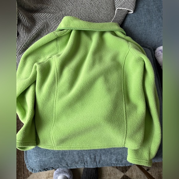 L.L. Bean Green Fleece Quarter Button Up Sweater - Picture 8 of 8